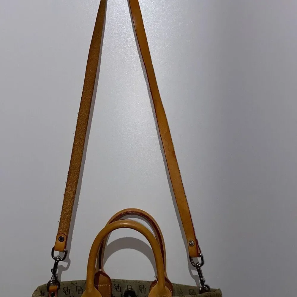 Dooney And Bourke Signature Women's Brown Tassel Tote Shoulder‎ Bag